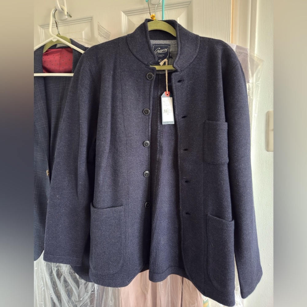 Grayers Nelson Jacquard Swacket - Navy NWT Men’s M